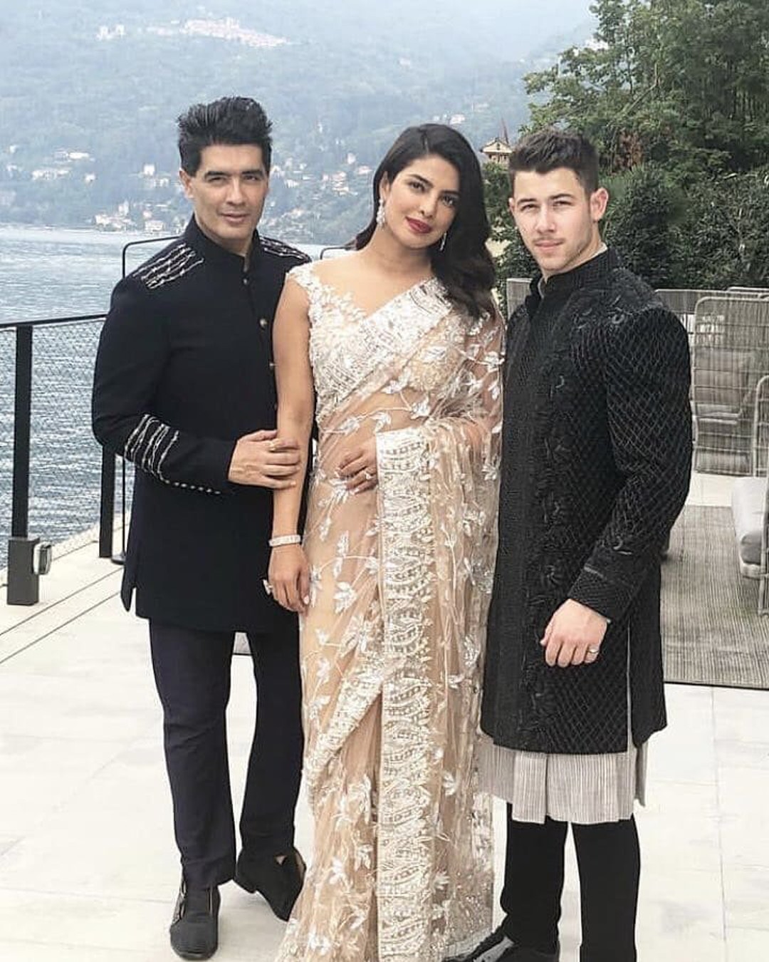 Nick Jonas and Priyanka Chopra Don Traditional Indian Ensembles - E